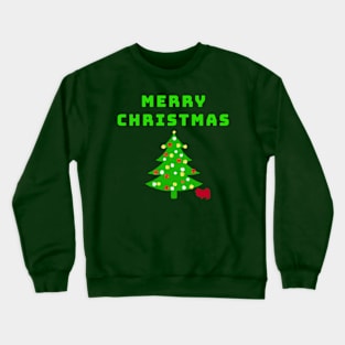 Merry Christmas with Tree Crewneck Sweatshirt